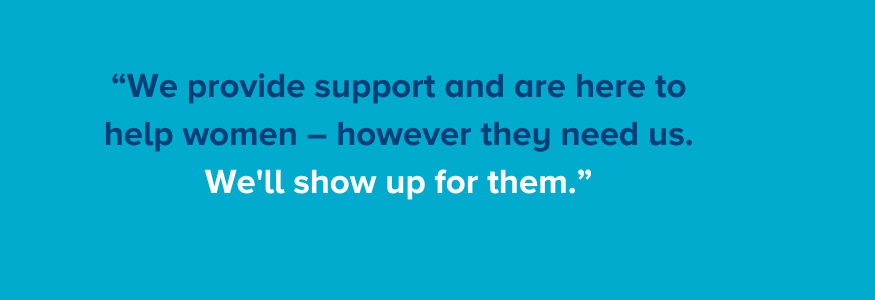 Quote - We provide support and we'll show up for them