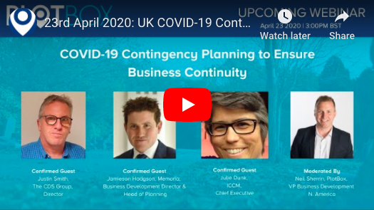 23rd April 2020: COVID-19 Contingency Planning [UK]