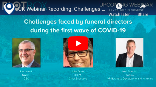 23 July 2020: Challenges faced by funeral directors during the first wave of COVID-19 
