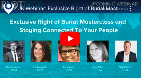 6 August: Exclusive Right of Burial Masterclass and Staying Connected To Your People