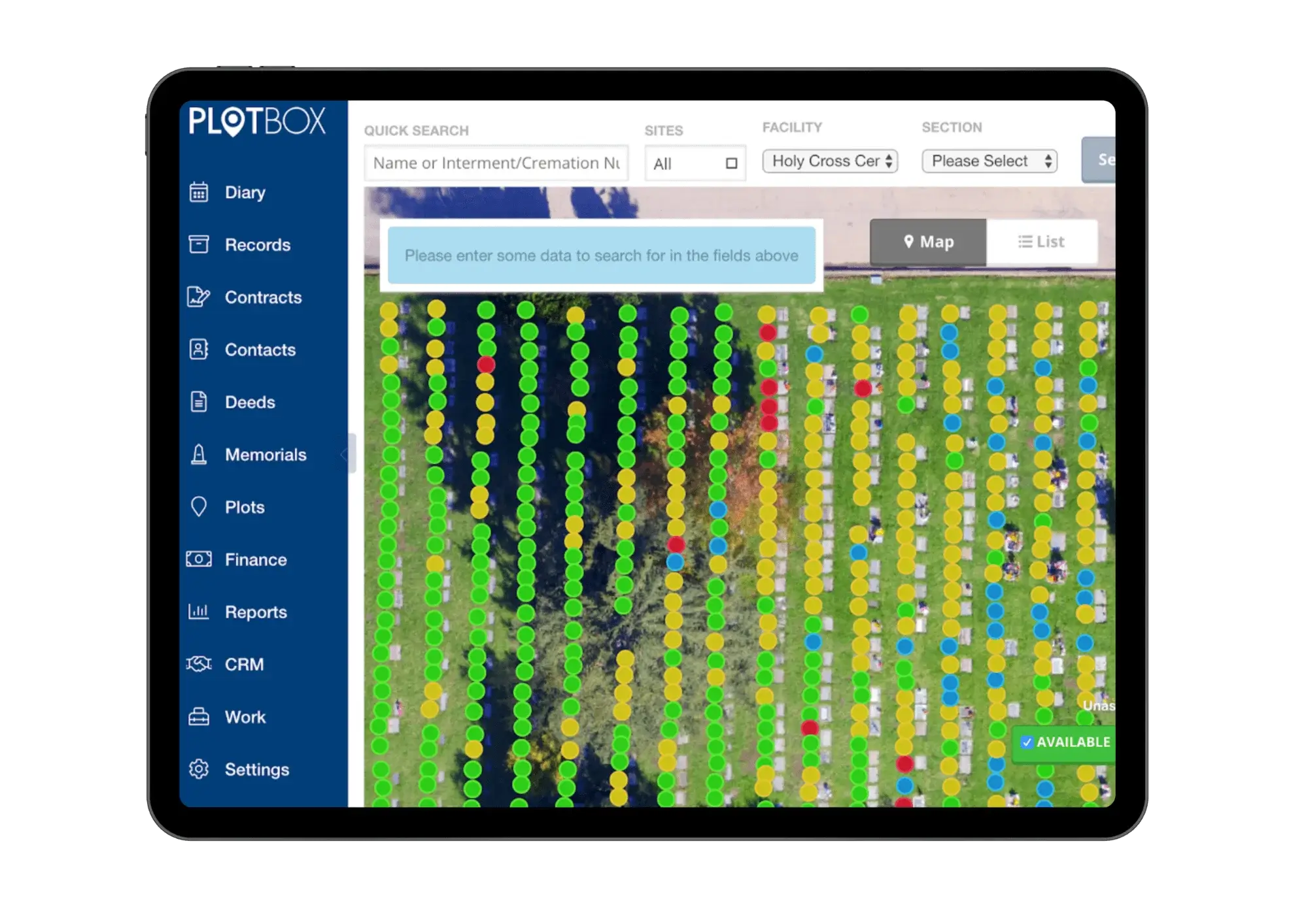 PlotBox Digital Cemetery Mapping